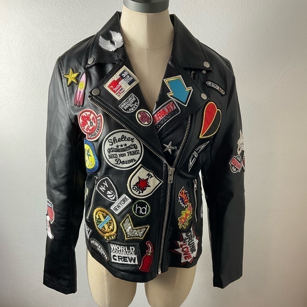 Sz M‎ Hot & Delicious Faux Leather Motorcycle Jacket